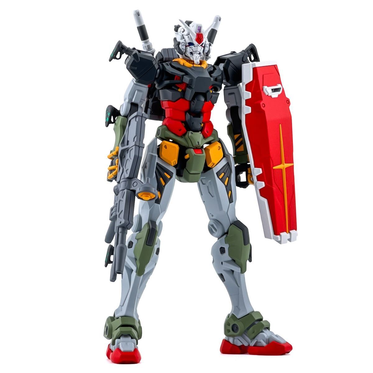 HG 1/144 ガンダム(GQ) リアルタイプカラー 塗装済 完成品 赤いガンダム_3
