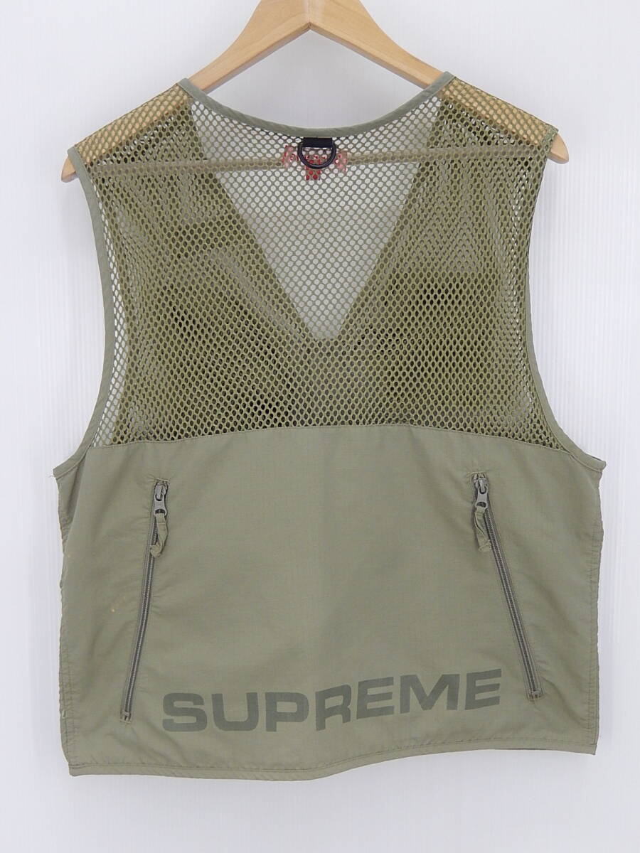 Supreme 18SS Mesh Cargo Vest Light Olive サイズS / シュプリーム