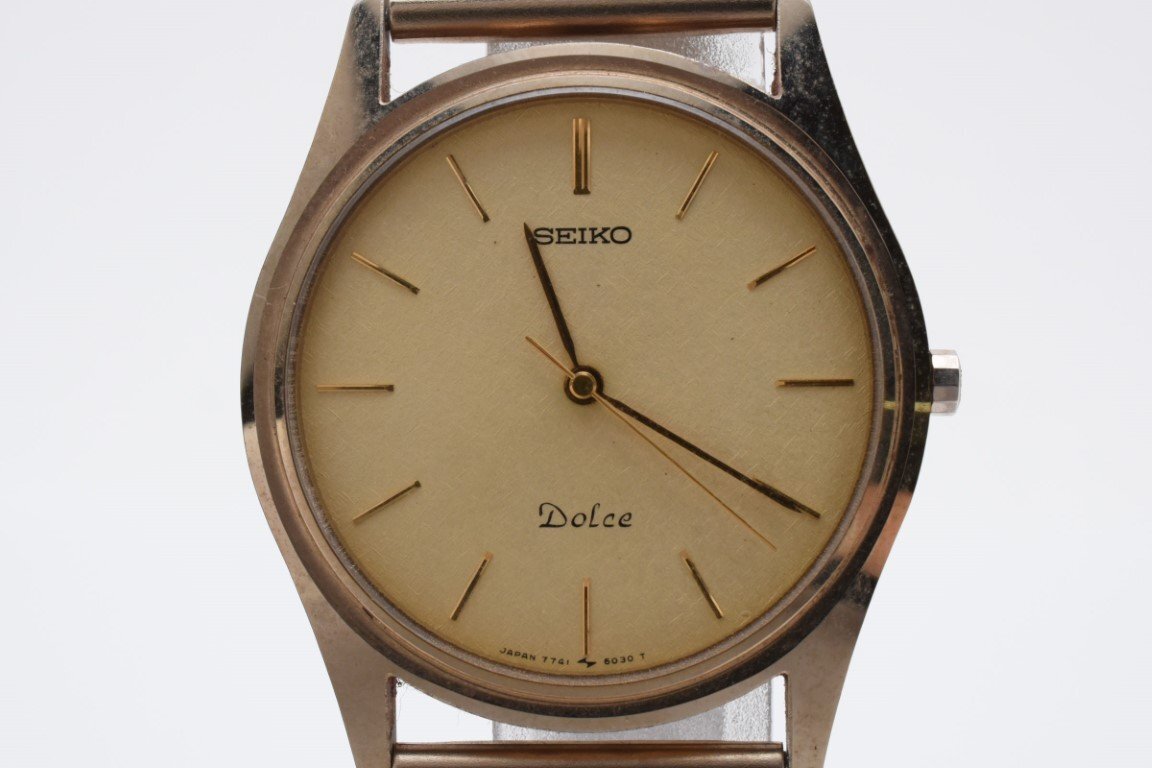 SEIKO セイコー Dolce ドルチェ 7741-6020 ゴールド レディース 腕時計