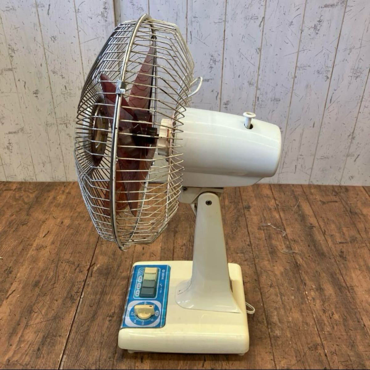 昭和レトロ ホリエ HORIE 扇風機 お座敷扇風機 HF-30DNK 3枚羽 首振り