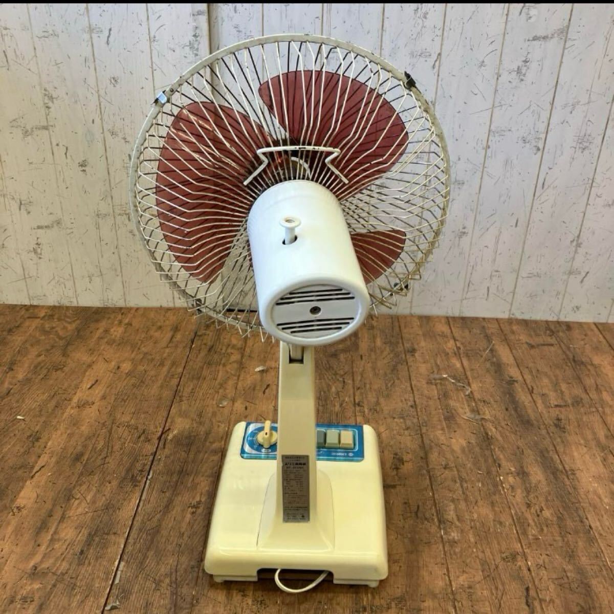 昭和レトロ ホリエ HORIE 扇風機 お座敷扇風機 HF-30DNK 3枚羽 首振り
