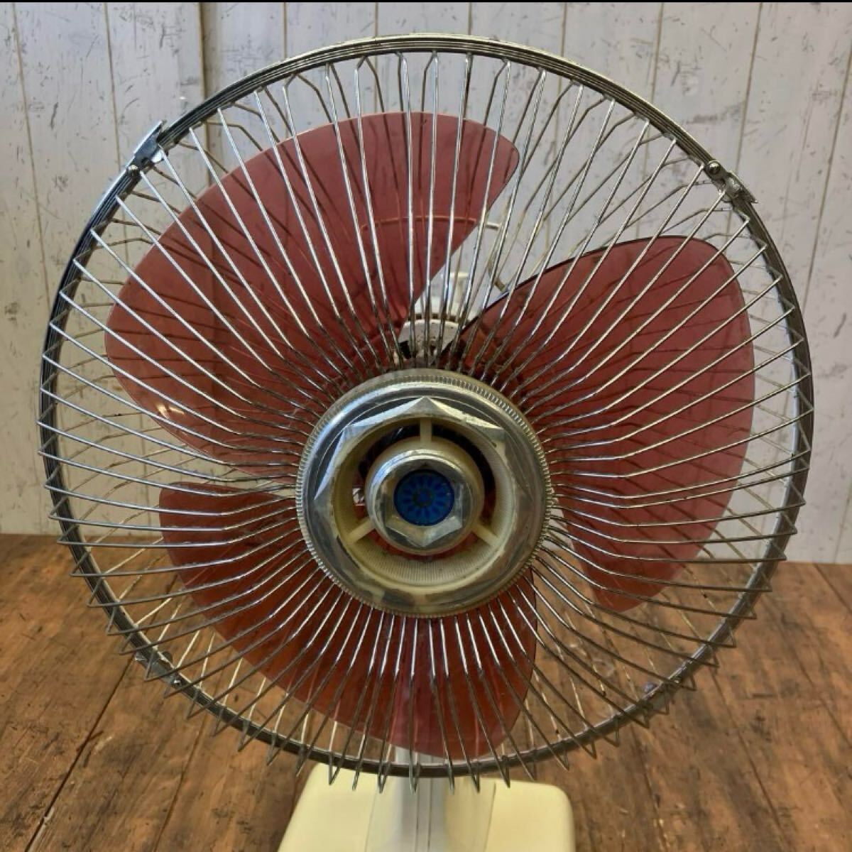 昭和レトロ ホリエ HORIE 扇風機 お座敷扇風機 HF-30DNK 3枚羽 首振り