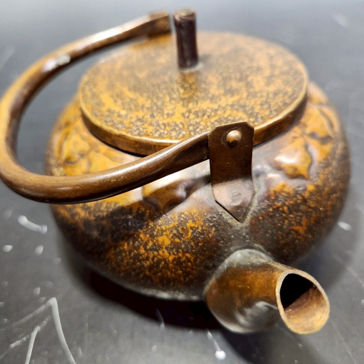 688同梱NG 薬缶 急須 湯沸 鎚目 銅瓶 茶道具 金属工芸 煎茶道具 茶器