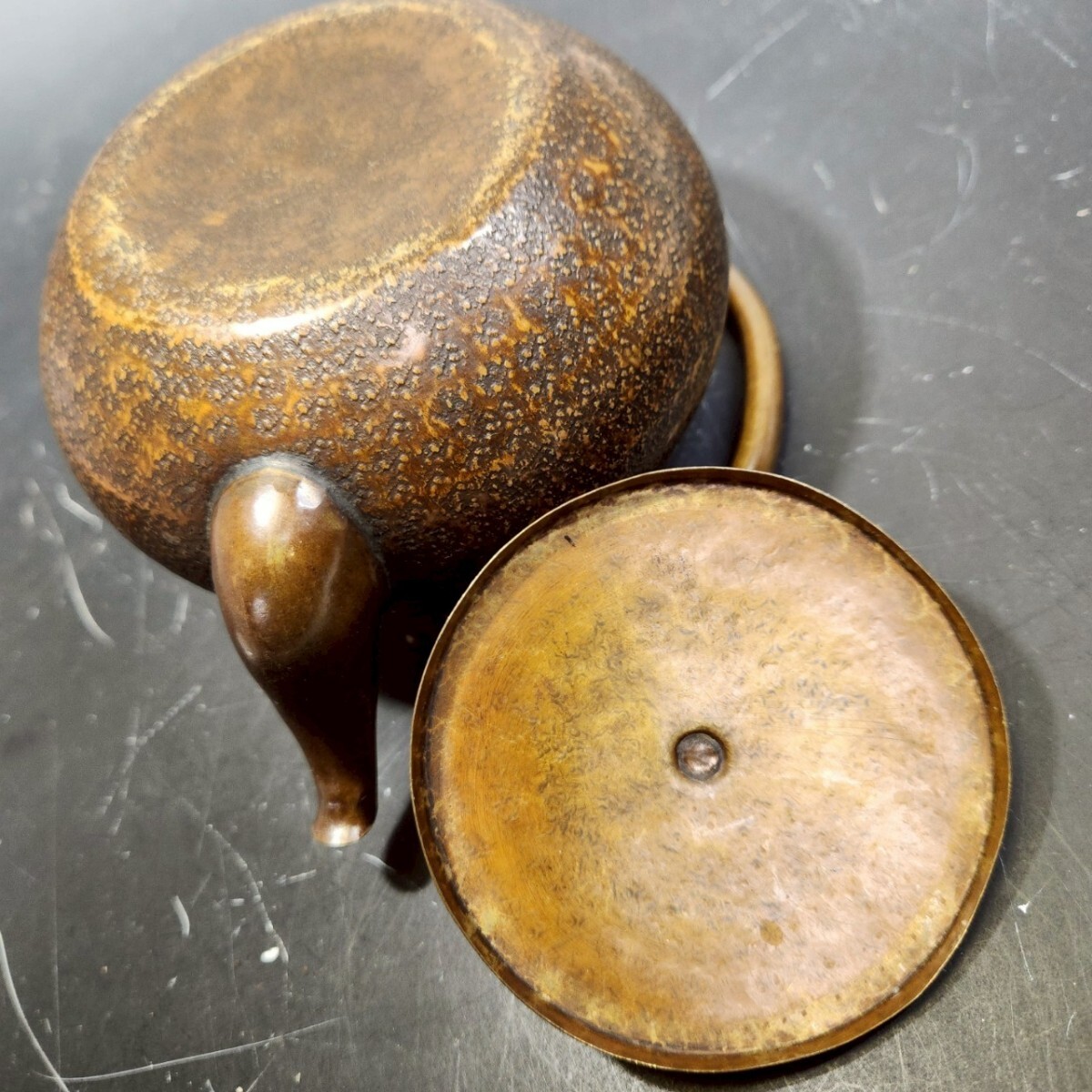 688同梱NG 薬缶 急須 湯沸 鎚目 銅瓶 茶道具 金属工芸 煎茶道具 茶器