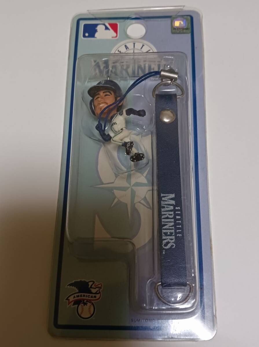 【MLB イチロー】ストラップ イチロー】シアトル・マリナーズ時代のイチロー携帯ストラップ 『ほぼ