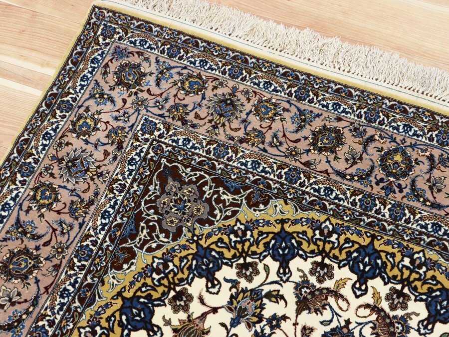 魁◇最高級ペルシャ絨毯 名門工房 イラン イスファハン産 ガファリアン
