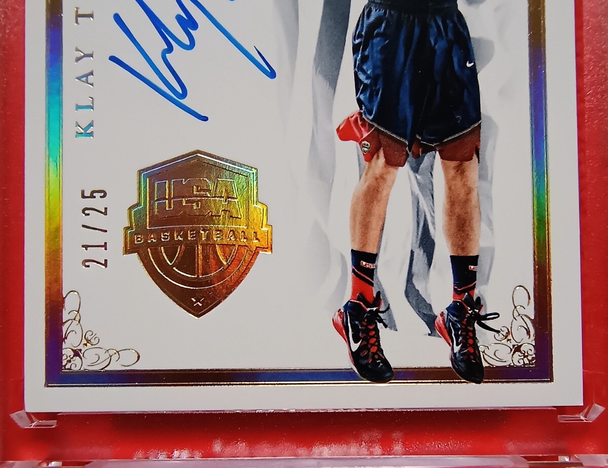 Klay Thompson クレイ・トンプソン 25枚限定 直筆サインカード BLUE