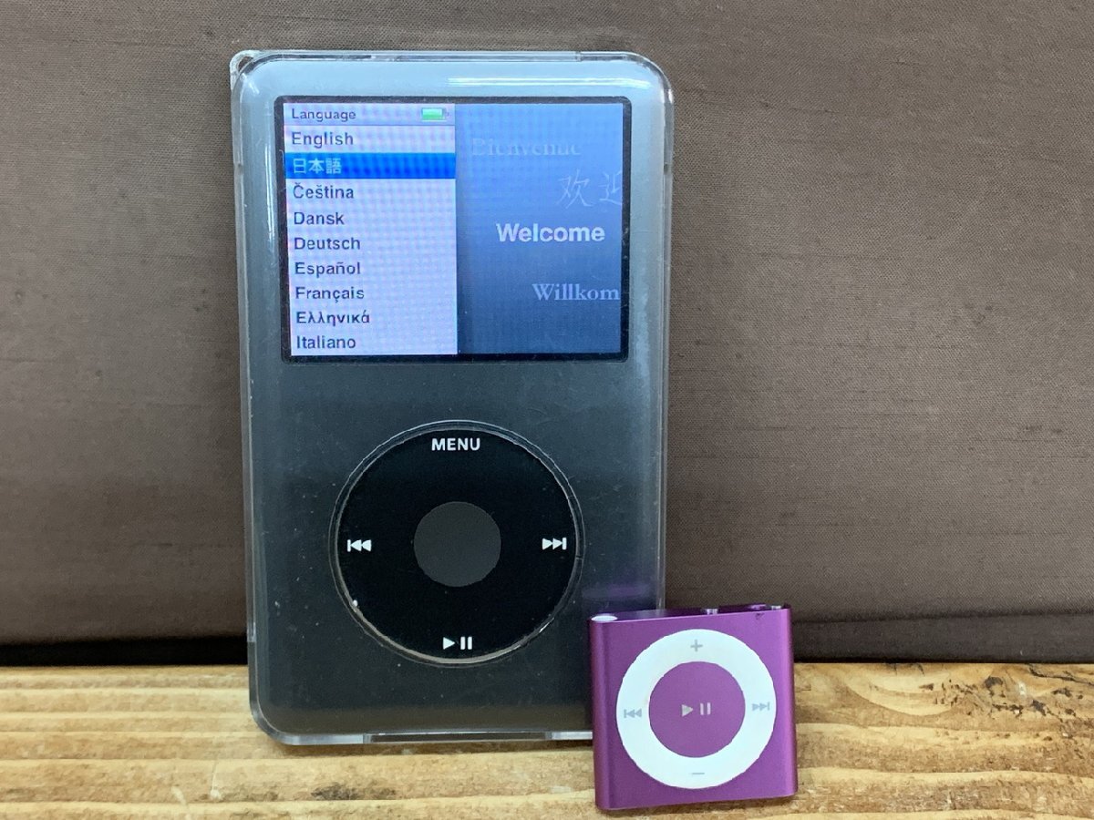 WS-1033】Apple ipod Classic 160GB A1238 shuffle A1373 セット 現状
