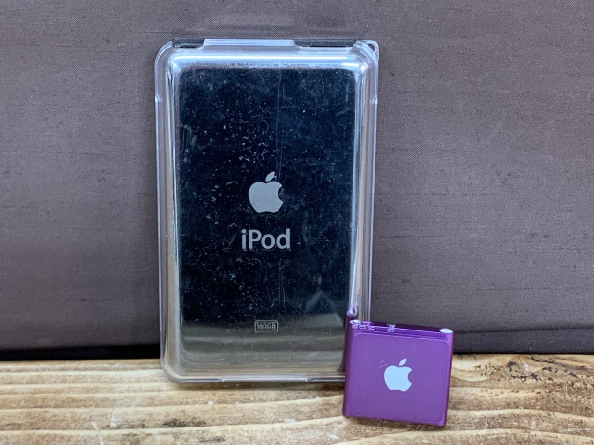 WS-1033】Apple ipod Classic 160GB A1238 shuffle A1373 セット 現状