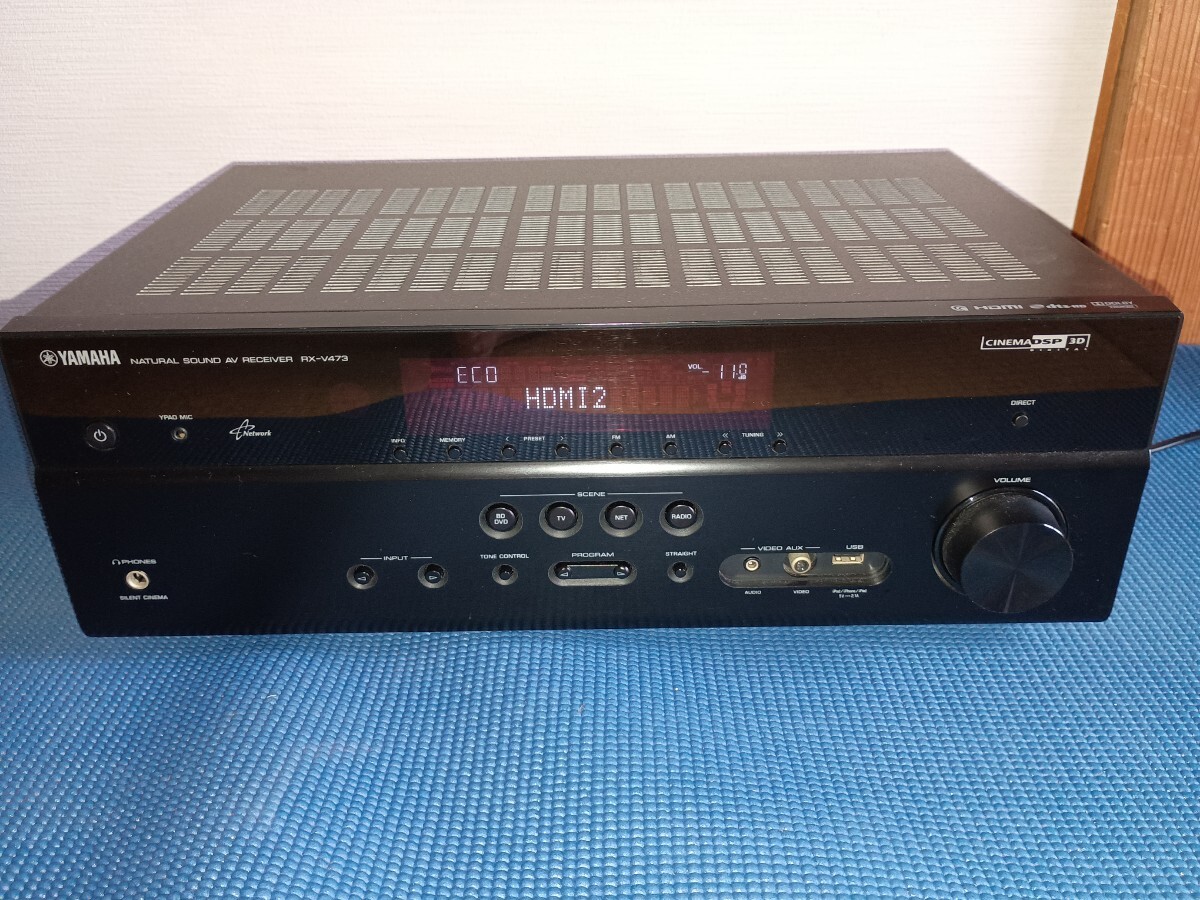 YAMAHA ヤマハ　AVレシーバー RX-V473　アンプ　5.1ch　ARC　FM/AMラジオ シネマDSP 定格出力115W/chパワーアンプ_1