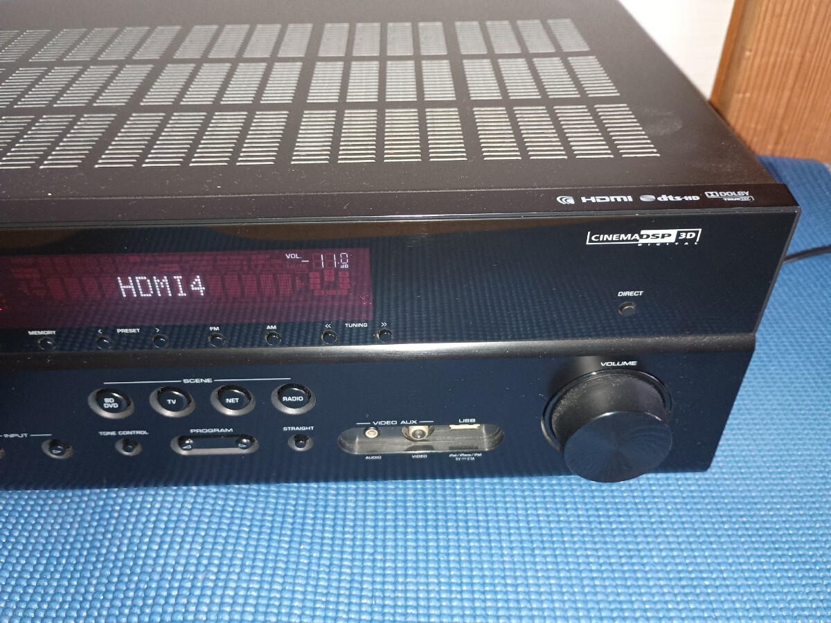 YAMAHA ヤマハ　AVレシーバー RX-V473　アンプ　5.1ch　ARC　FM/AMラジオ シネマDSP 定格出力115W/chパワーアンプ_3