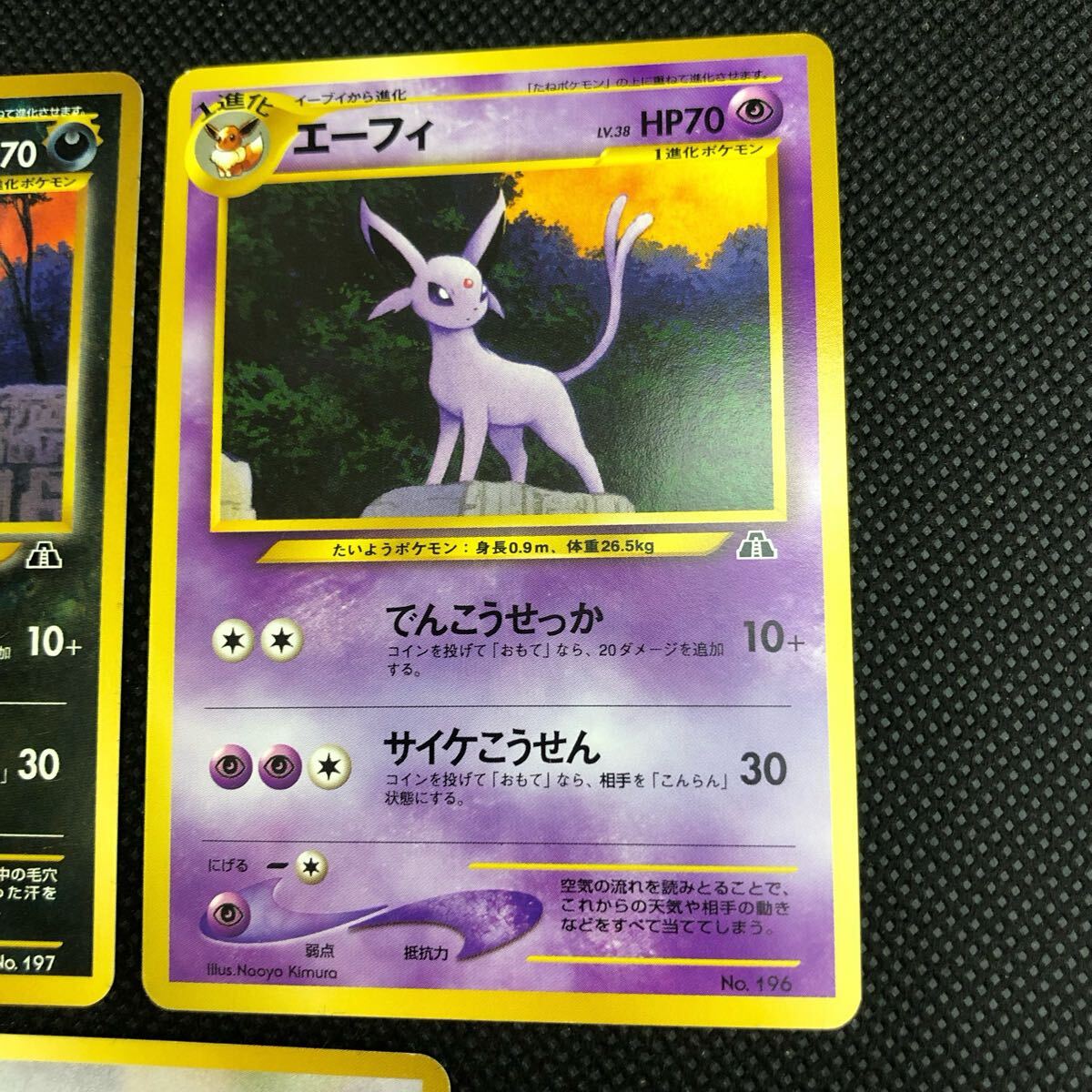 ポケモンカード 旧裏 旧裏面 Neo イーブイ エーフィ ブラッキー セット