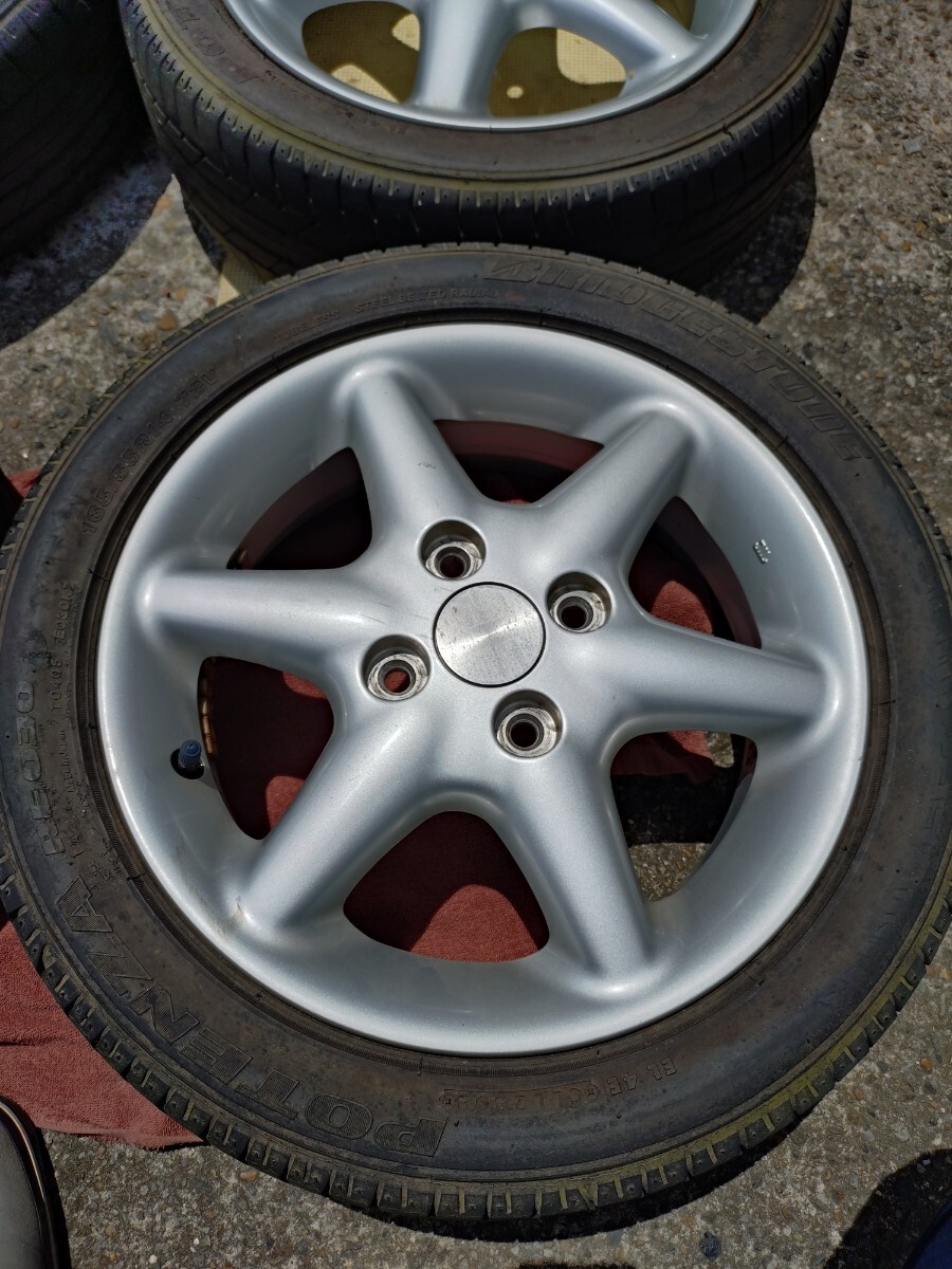 ラパンSS 純正ホイール 4本セット スズキ 14インチ PCD100 4H 4.5J +50