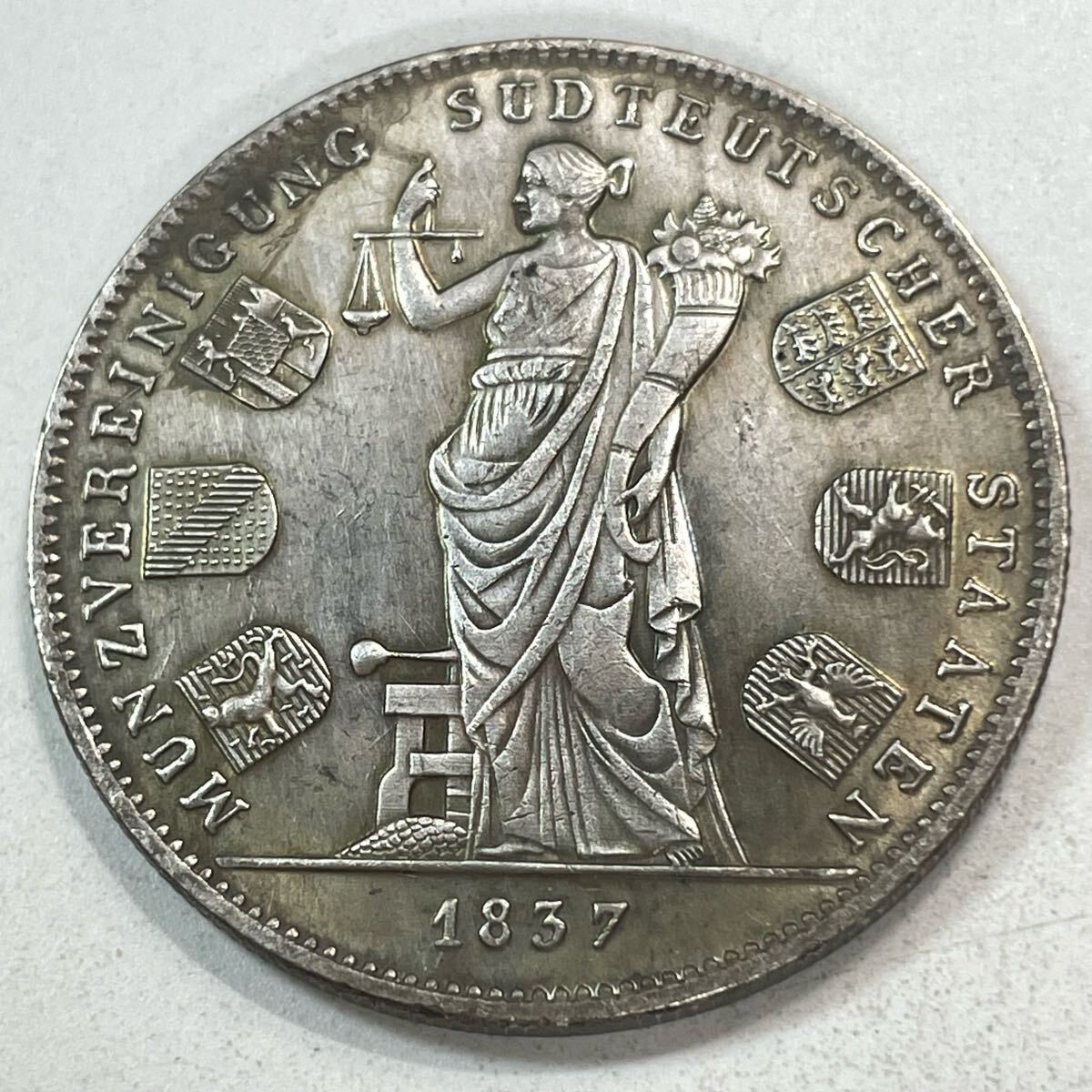 ドイツ 硬貨 古銭 フェルドヘルンハレ 1837年 バイエルン王国