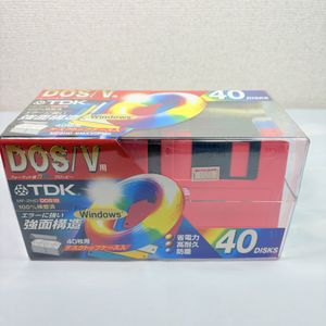 未開封品　TDK 3.5インチ 2HDフロッピーディスク DOS/Vフォーマットカラーフロッピー　40