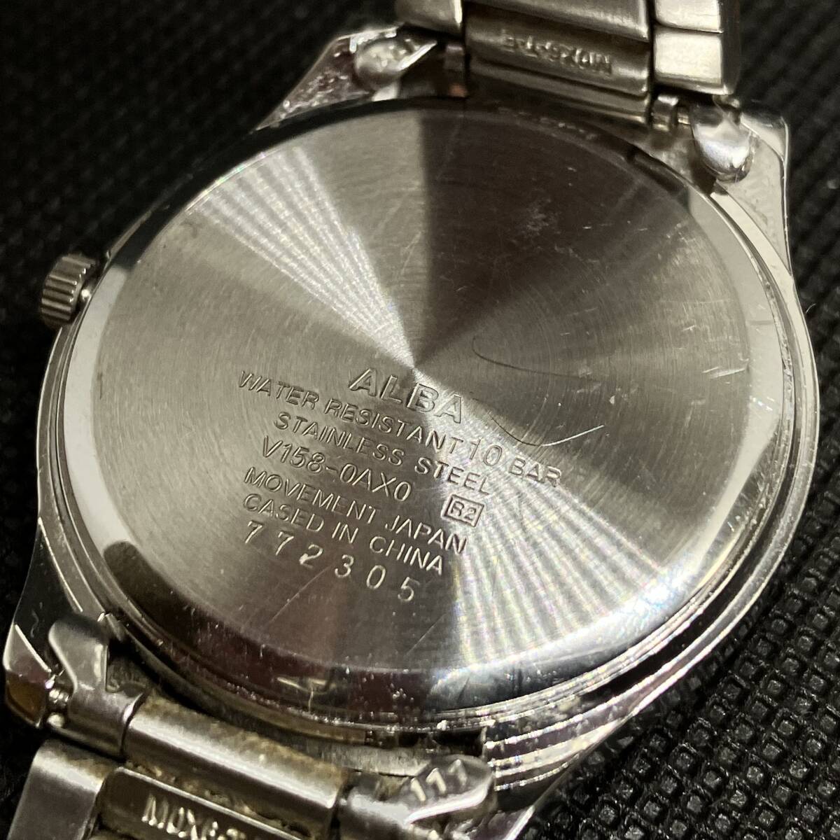 ★ALBA アルバ V158-0AX0 ソーラー腕時計 3針 デイデイト 文字盤ホワイト_9