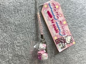 【R690】★激レア★ ハローキティ ストラップ テレビ朝日 コラボ 2007年 テレ朝 アサヒ t