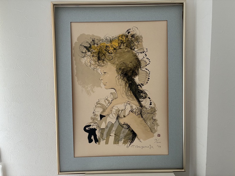 701 リトグラフ 宮永岳彦 少女 16/200 額装 真作保証 (石版画