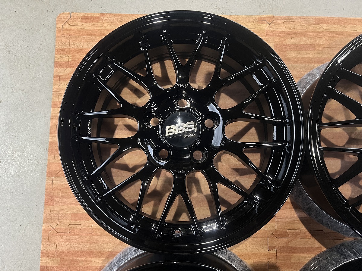 トヨタ 純正OP BBS RG344 鍛造 アルミホイール ブラック再塗装 16×6.5 