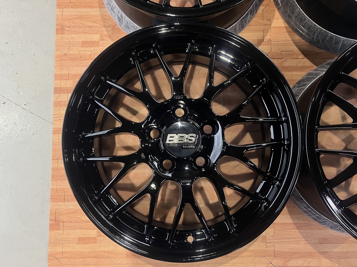 トヨタ 純正OP BBS RG344 鍛造 アルミホイール ブラック再塗装 16×6.5
