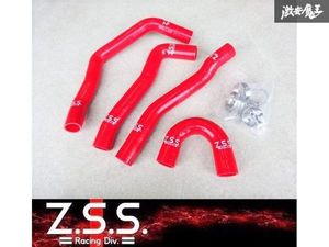 CZ4A ランエボ 10 シリコン ラジエターホース 赤 Z.S.S. Ⅹ 4B11 ホースバンド付 ランサ