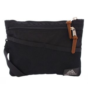 グレゴリー GREGORY サコッシュ ショルダーバッグ ナイロン メッシュ ロゴ 黒 ブラック /