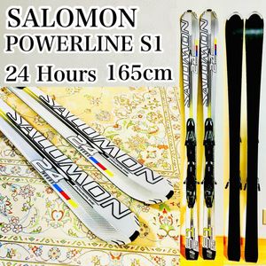美品 SALOMON サロモン POWERLINE S1 24 Hours 165cm ビンディング付き