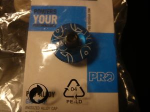 ★ SHIMANO シマノ PRO プロ ヘッドトップキャップ ALUMINUM アルミ BLUE ブルー 1-1/8