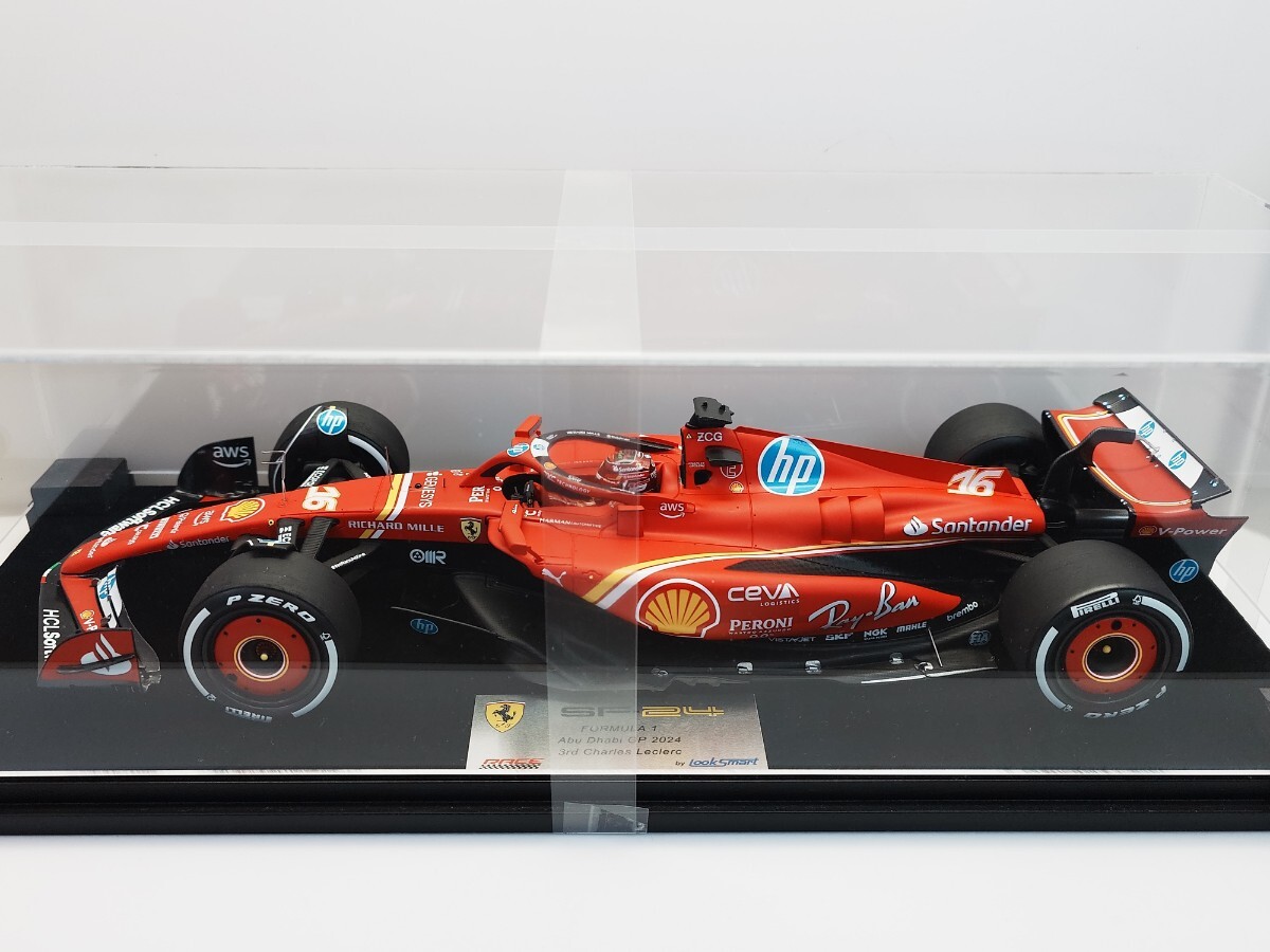 LS ルックスマート 1/18 フェラーリ SF-24 2024 F1 アブダビGP 3位 #16