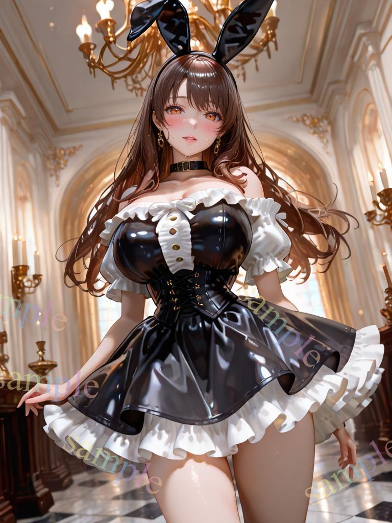 高画質 美少女 アート ポスター A4 かわいい AI イラスト 美女 コスプレ AIイラスト/A4ポスター/オリジナルキャラ/美女/美乳/美尻/同人/巨乳