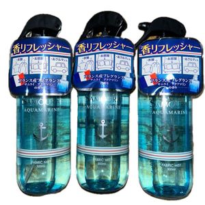 新品　サムライ アクアマリン ファブリックミスト 本体 300ml 3本　フレグランス　衣類　