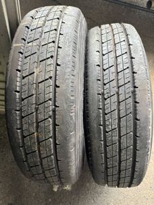 2024年製 ダンロップ　ENASAVE 205/75R16 113/111L LT　新車外し　ホイールセット2本　三