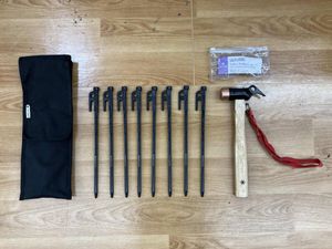 snowpeak ペグ・ハンマーセット ② ケース付き アウトドア キャンプ スノーピーク ソリッ