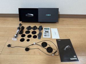 ASMAX バイク インカム S1 バイク用インカム 音楽 通話 デュアルチップ ヘルメット イン