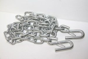 CVP　セーフティーチェーン　3500LBS 2本 ブレーキ用　トレーラー　鎖　安全チェーン　【