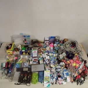 オ0119 釣具 まとめ 大量 セット 針 糸 ウキ オモリ ウキ止め スイベル 釣り具 フィッシ