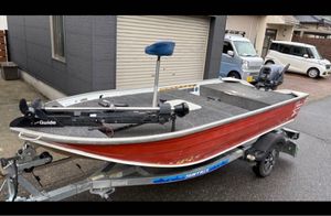 新潟 クイントレックス トレジャー370 ヤマハ 15馬力 モーターガイド ホンデックス 船外