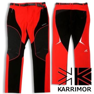 karrimor カリマー 新品 ベルト付 ナイロン 切替 ストレッチ トレッキングパンツ 登山 1K