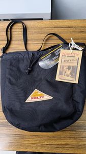 未使用KELTYケルティ/REVERSIBLE KINCHAKU/リバーシブル巾着/ショルダーバッグ/Black黒/