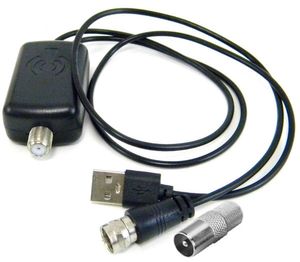 ★ 地デジ 室内 テレビアンテナ UHF＆VHF対応 信号増幅器 ブースター ★ 送料無料 ★