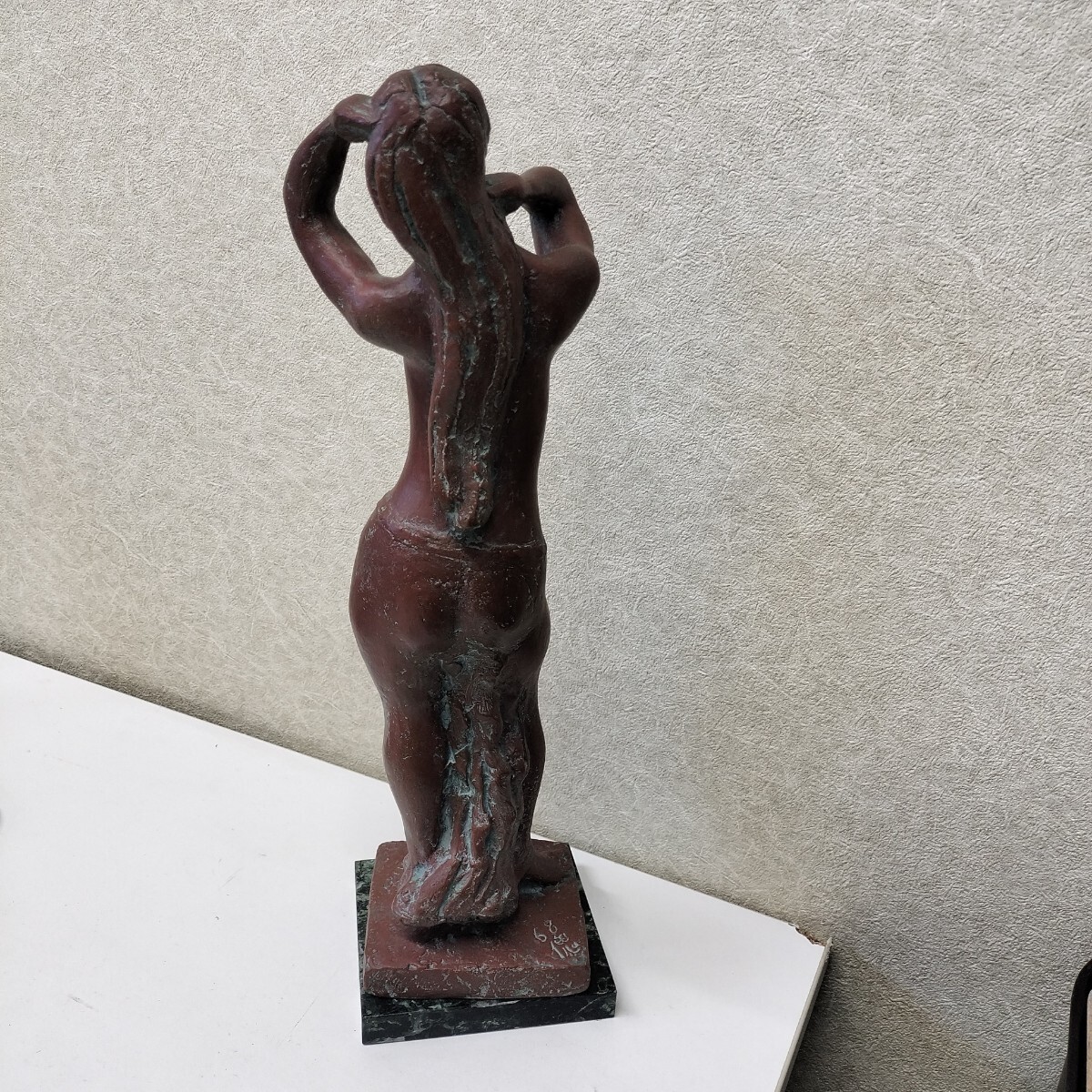い*✿様 彫刻　裸婦　ブロンズ像　オブジェ　作家不詳 伊東傀 作 1968年 68傀 ブロンズ 彫刻 裸婦像 オブジェ ブロンズ像
