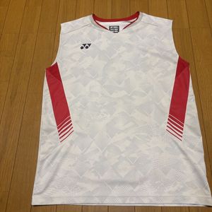 YONEX(ヨネックス) メンズゲームシャツ(ノースリーブ) ホワイト O バドミントン　定価104