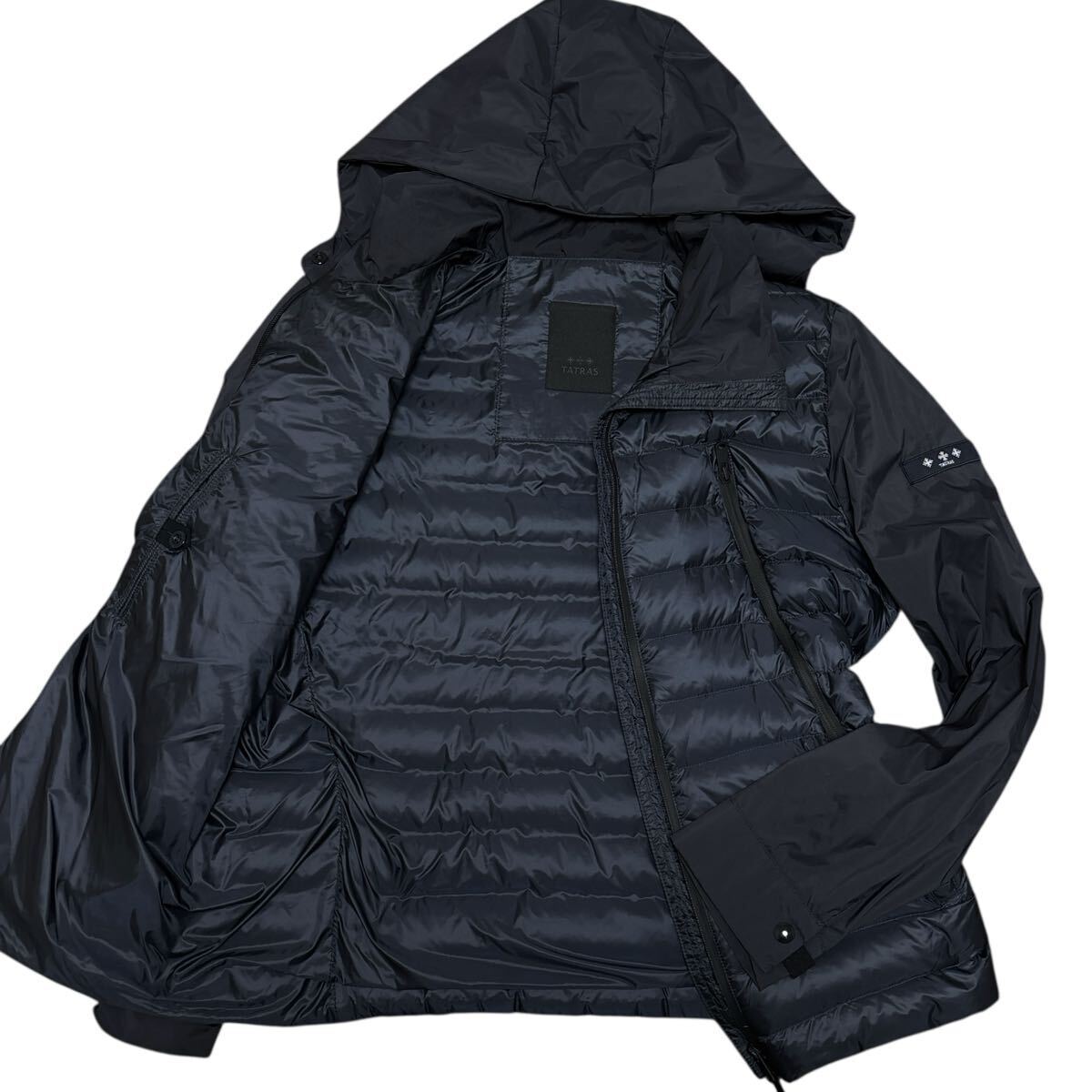 19AW 極 XL TATRAS タトラス フーデッドダウンジャケット 素材切替 