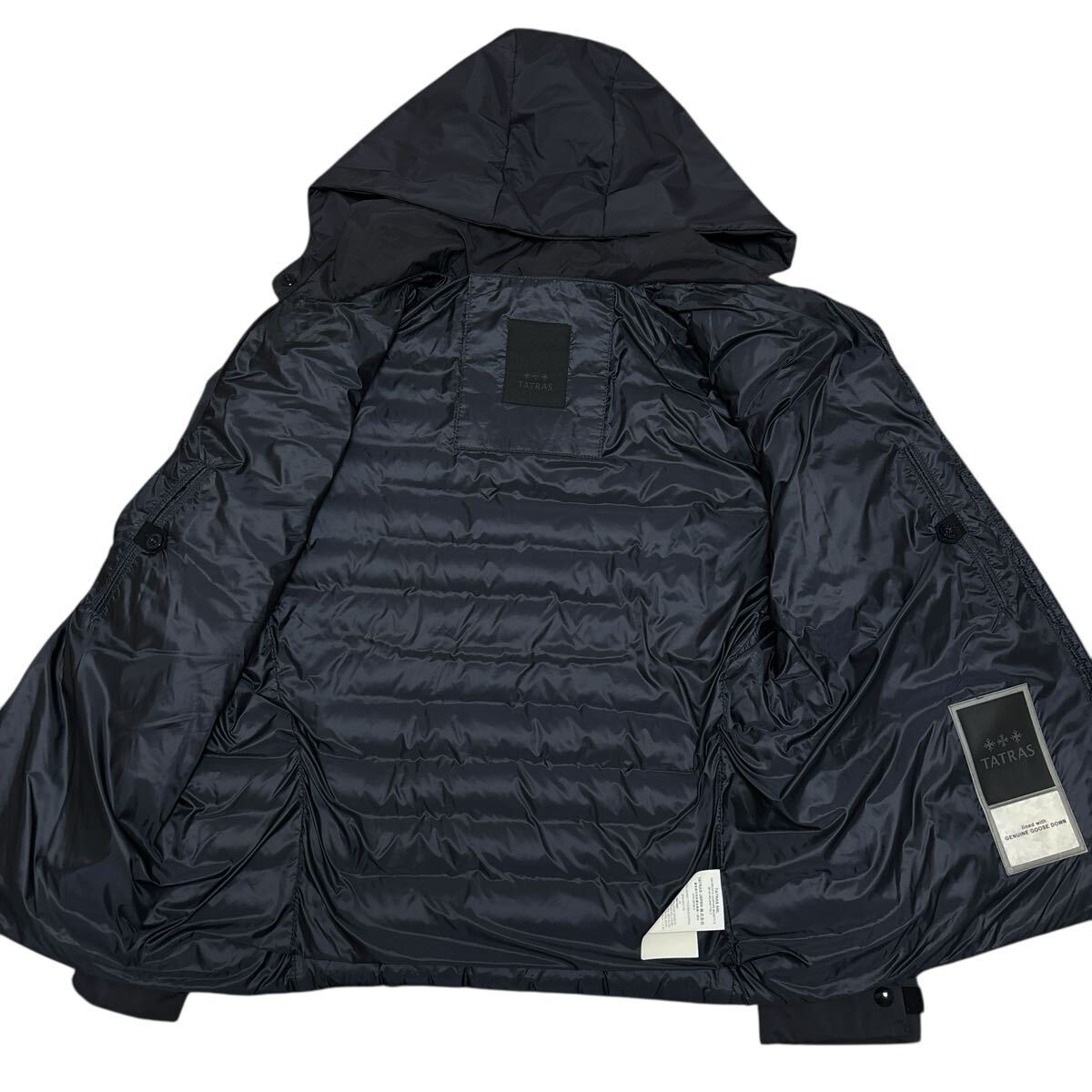 19AW 極 XL TATRAS タトラス フーデッドダウンジャケット 素材切替 