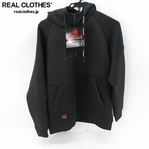 ☆（1）【未使用】BURTLE/バートル エアーテック ジップ フーディ/パーカー ブラック 411