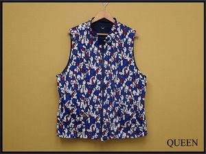 Topys リバーシブルベスト▲トピーズ/総柄/レディース/26睦4-28