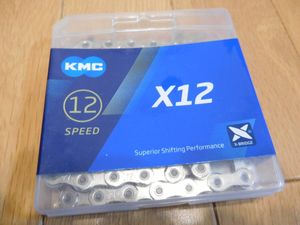 【新品】KMC　チェーン　X12　12s　　自転車　ロード MTB　TREK　Bianchi　GIANT　cannon