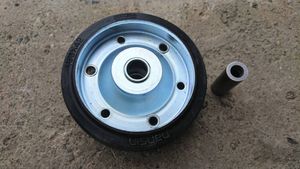 ※在庫のみで販売終了　アルミボート用 トレーラージャッキ用 交換ゴム車輪 ソレックス