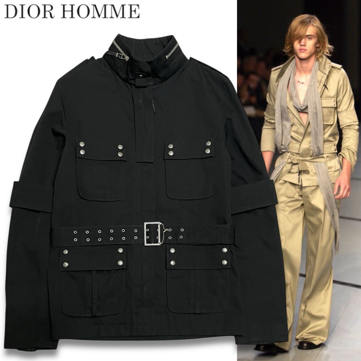 6 希少 正規品 DIOR HOMME ディオールオム 3EH1040084 03ss エディ期 M