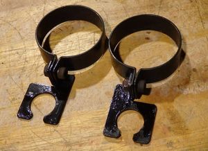 送料430円 ブリッツ ブレーキホース 固定 ホルダー ブラケット 金具 ステー 左右 BLITZ(